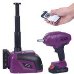 Cric et clé à roue rechargeable 5 Tonnes, Batterie 21 V pour Voiture, SUV & Pick-up