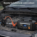Booster de Batterie Voiture 300W Multifonction – Gonfleur de Pneus, Station Électrique 220V & Powerbank