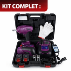 Kits de changement de pneu – Cric et clé à roue rechargeable 5 Tonnes, Batterie 21 V pour Voiture, SUV & Pick-up