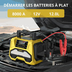 Powerbank Booster de Batterie avec Gonfleur de Pneu pour Poids Lourds