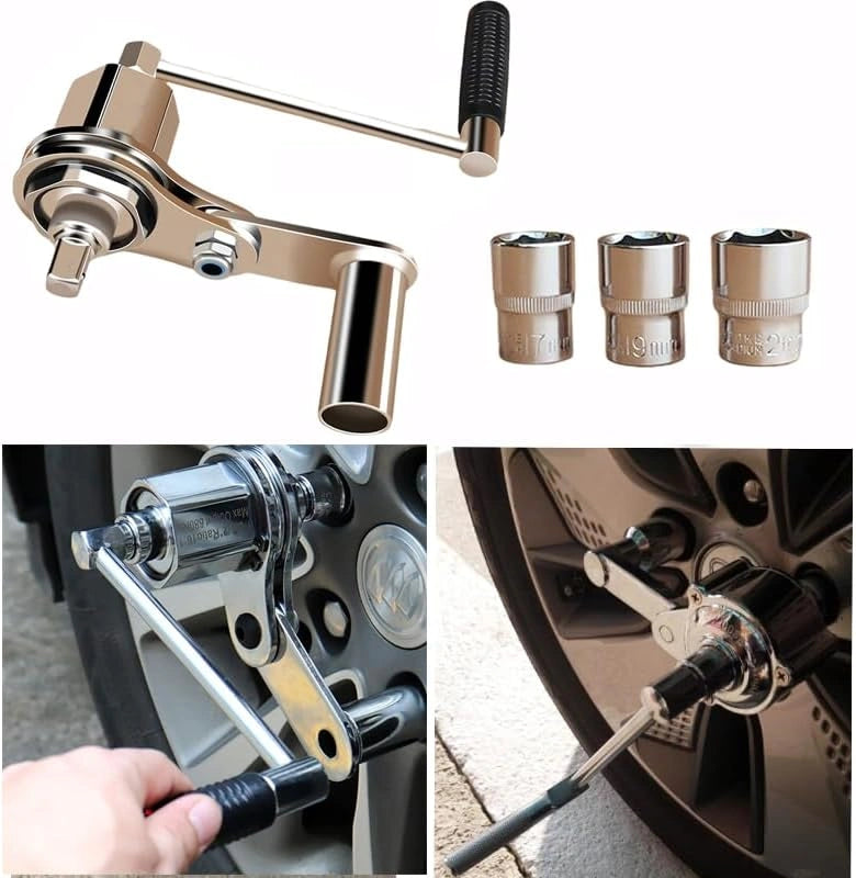 Clé Multiplicatrice de Couple Haute Performance – Kit de Démontage de Roue Sans Effort