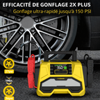 Powerbank Booster de Batterie avec Gonfleur de Pneu pour Poids Lourds