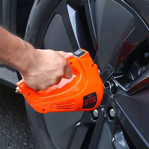 Cric Électrique 5 Tonnes avec Clé à Choc et Gonfleur de Pneus Intégré